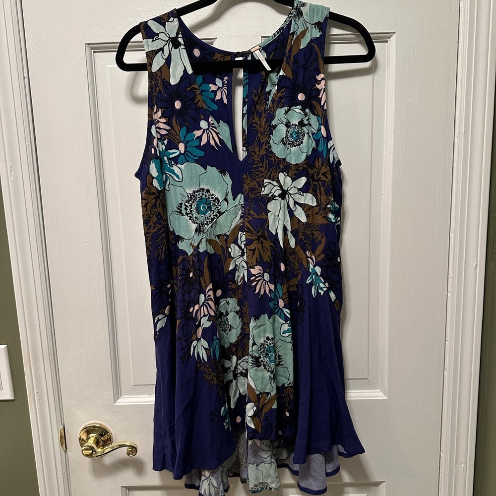 Free People Floral Sleeveless‎ Tunic